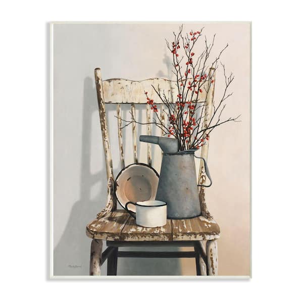 Stupell Industries 12 in. x 18 in. "Vintage Rustic Things Neutral Painting" by Cecile Baird Wood Wall Art