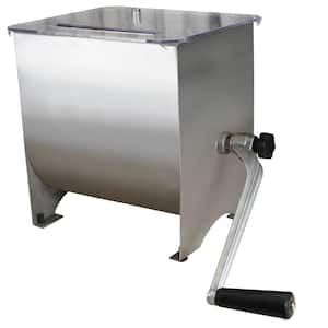 Stainless Steel Manual Meat Mixer - 20 lb Capacity