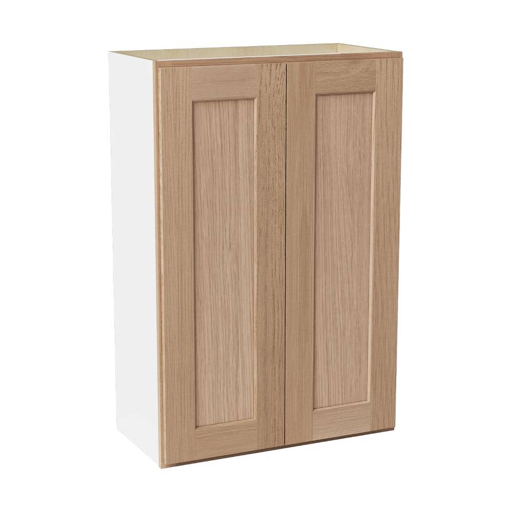 24 in. W x 12 in. D x 36 in. H Ready to Assemble Solid Wood Shaker Wall Kitchen Cabinet in Oak price history on PriceWatchPro