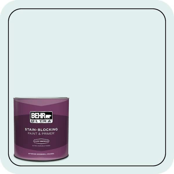 BEHR ULTRA 1 qt. #500C-1 Himalayan Mist Extra Durable Eggshell Enamel Interior Paint & Primer