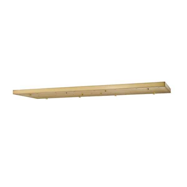 Unbranded Twenty Three Port 54 inch Linear Multi Point Canopy in Modern Gold