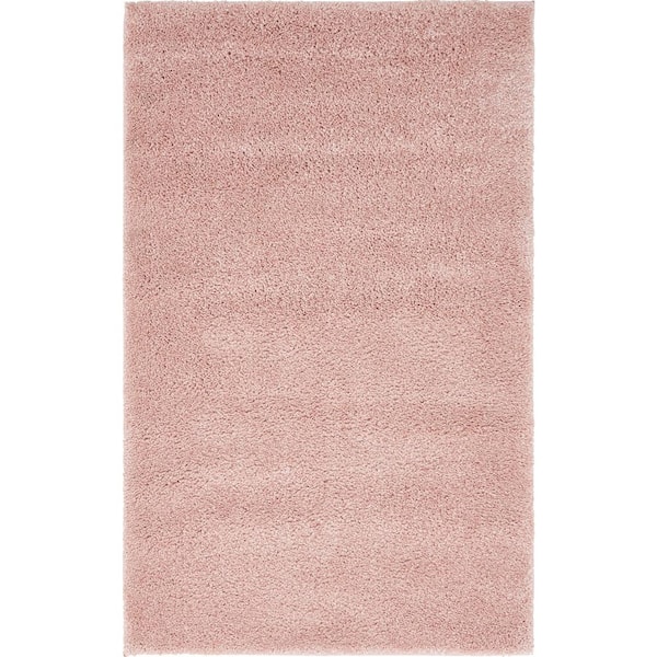 Unique Loom Solo Calabasas Pink 3' 3 x 5' 3 Area Rug
