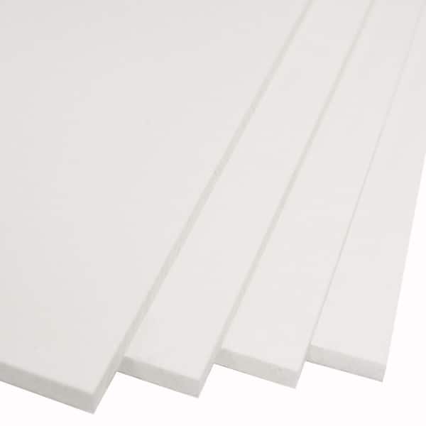 SHAPE PRODUCTS 24 in. x 36 in. x .220 in. White HDPE Sheet (4-Pack)