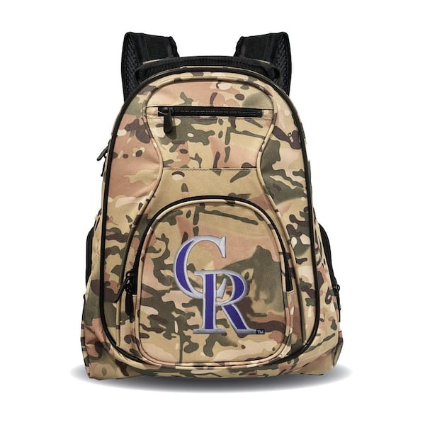 Mojo Colorado Rockies 19 in. Premium Laptop Backpack-CAMO