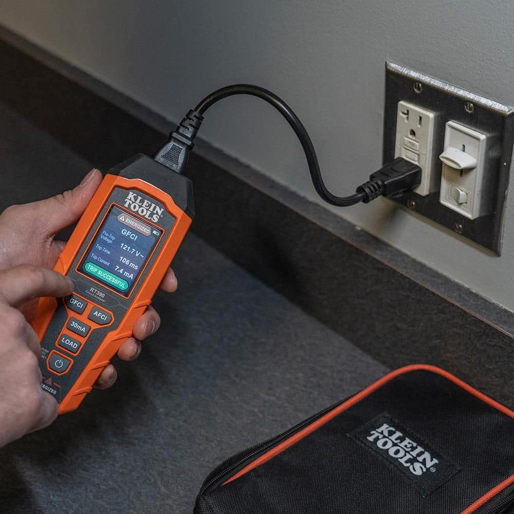 Orange ABS Plastic Digital Circuit Analyzer with LCD Display