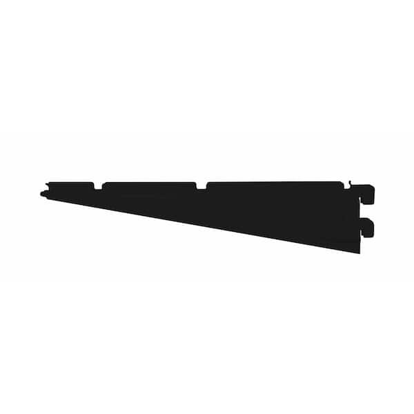 12 in. steel heavy duty shelving bracket-black