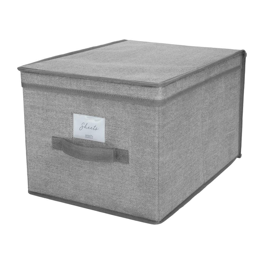 SIMPLIFY Large Storage Box in Heather Grey 25421-HEATHER - The