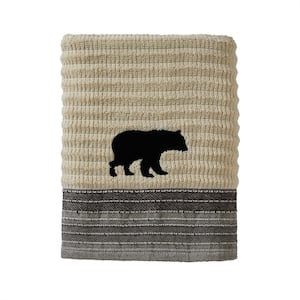 Aspen Lodge Jacquard Bath Towel, wheat, cotton