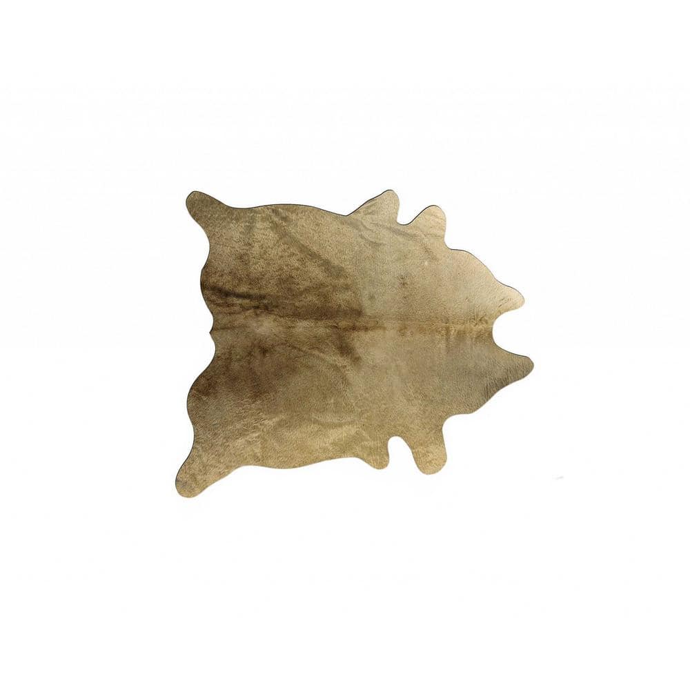 Taupe Brazilian Cowhide 5'x7' Handmade Area Rug
