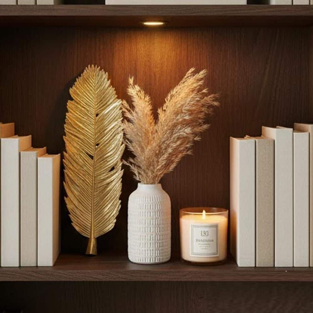 Riley Gold Stone Powder-Resin Sculpted Leaf Veins Decorative Plate price history on PriceWatchPro