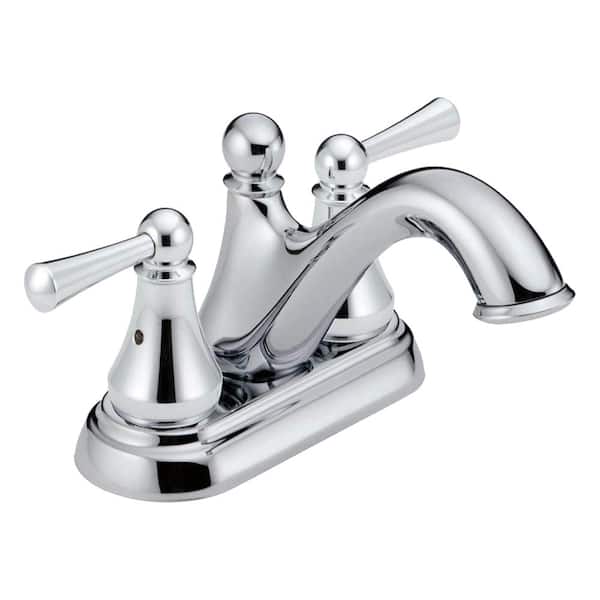Delta Haywood 4 in. Centerset 2-Handle Bathroom Faucet in Chrome