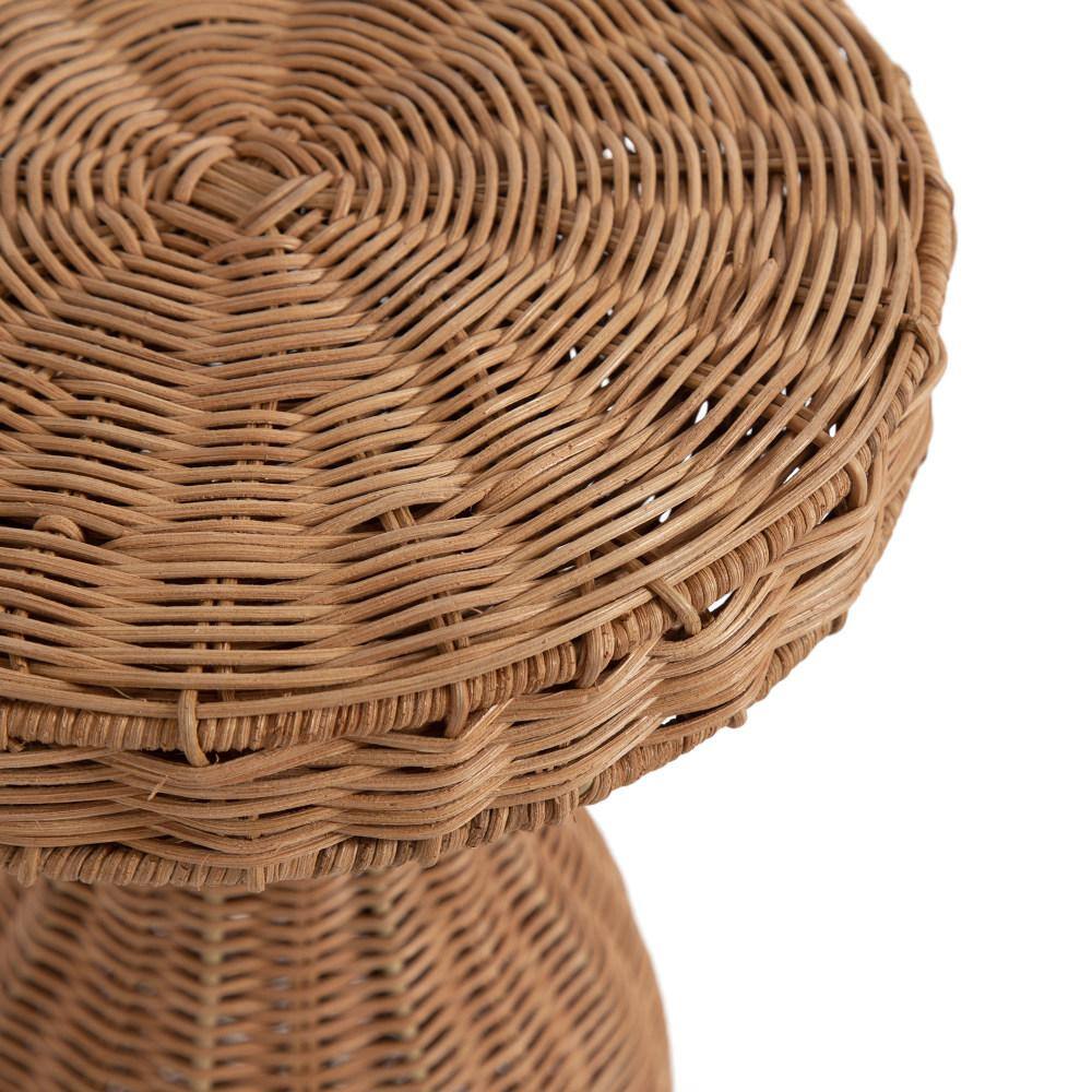 Sula 10 in. Natural Round Natural Material End Table - thumbnail 6