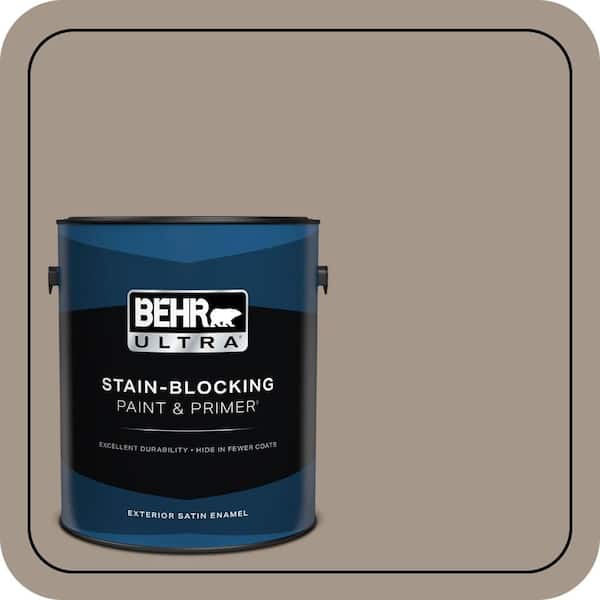 BEHR ULTRA 1 gal. #N220-4 Shiitake Satin Enamel Exterior Paint & Primer