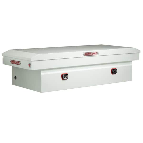 Weather Guard 72 in. White Steel Full Size Crossover Truck Tool Box