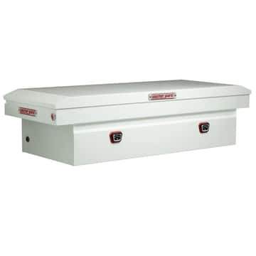 72 in. White Steel Full Size Crossover Truck Tool Box