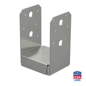 ABU Stainless-Steel Adjustable Standoff Post Base for 4 x 4 Nominal Lumber