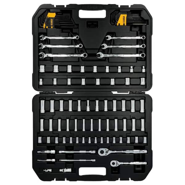 Toughseries 100-Pieces Mechanics Tool Set for 1/4 in. and 3/8 in. Drive with Hard Shell Carrier