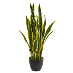 55cm Artificial Sansevieria Yellow Green Indoor Plant LEAF-7087 