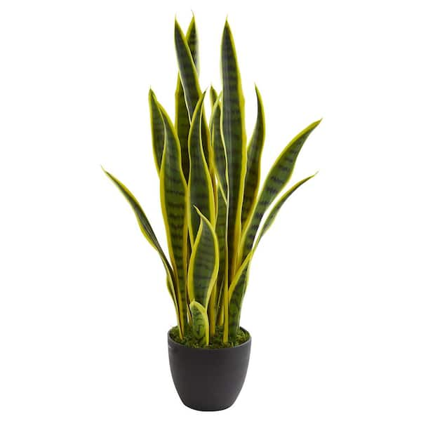 Nearly Natural 26 in. Indoor Sansevieria Artificial Plant 6349 - The ...