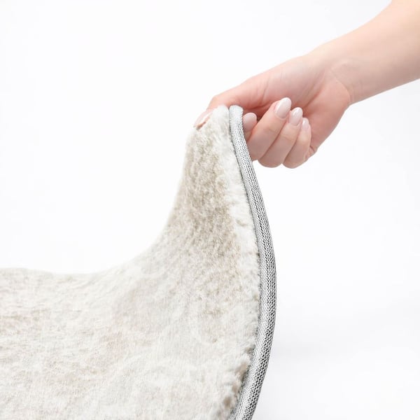 Dream Shag Premium Machine Washable Abstract ADS551 Ivory 5 ft. x 7 ft. 6 in. Area Rug