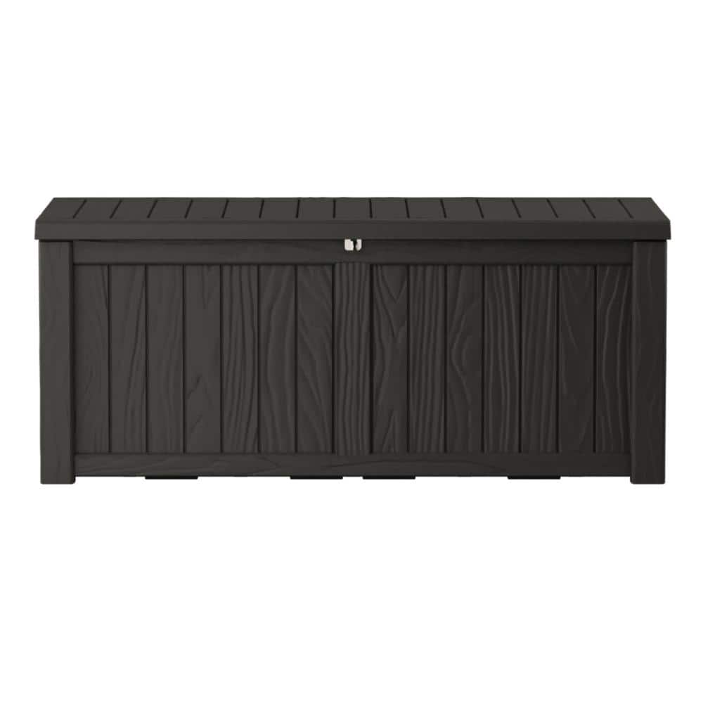 130 Gallon Lockable Resin Deck Box - Waterproof Outdoor Storage for Patio Furniture & Garden Tools, UV-Resistant Design price history on PriceWatchPro