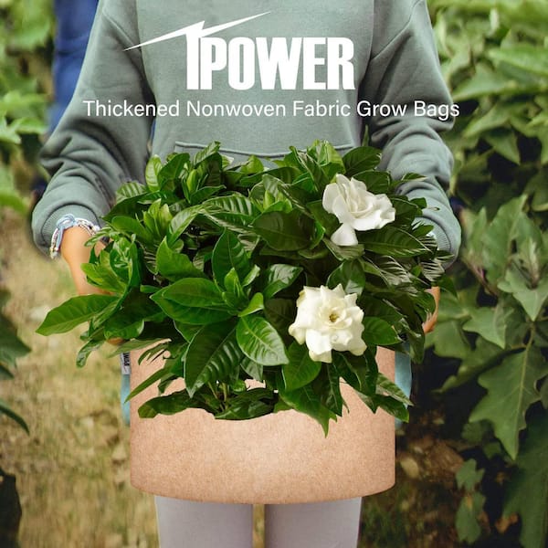 iPower 7 Gal. Black Grow Bags Nonwoven Fabric Pots Aeration Container with  Strap Handles for Garden and Planting (5-Pack) - Yahoo Shopping