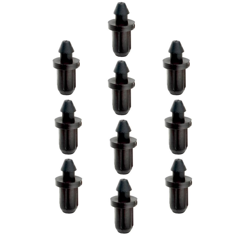 1 1/4 Inch Locking Sheet Metal Hole Plugs - Round Plastic Panel Caps (Black Or White)