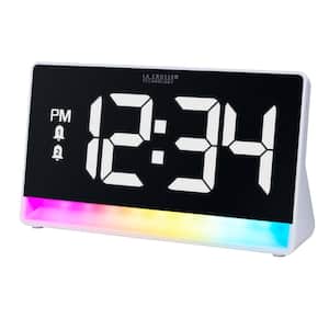 Color Changing Alarm Clock with Color Changing Glow Light