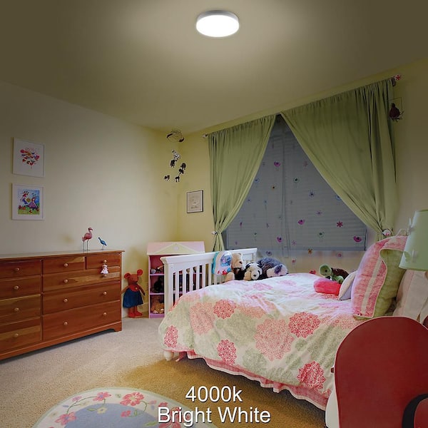 7 in. White Closet Light LED Flush Mount Ceiling Light Fixture 810LM Bright White 4000K Bathroom Laundry Room (6-Pack)