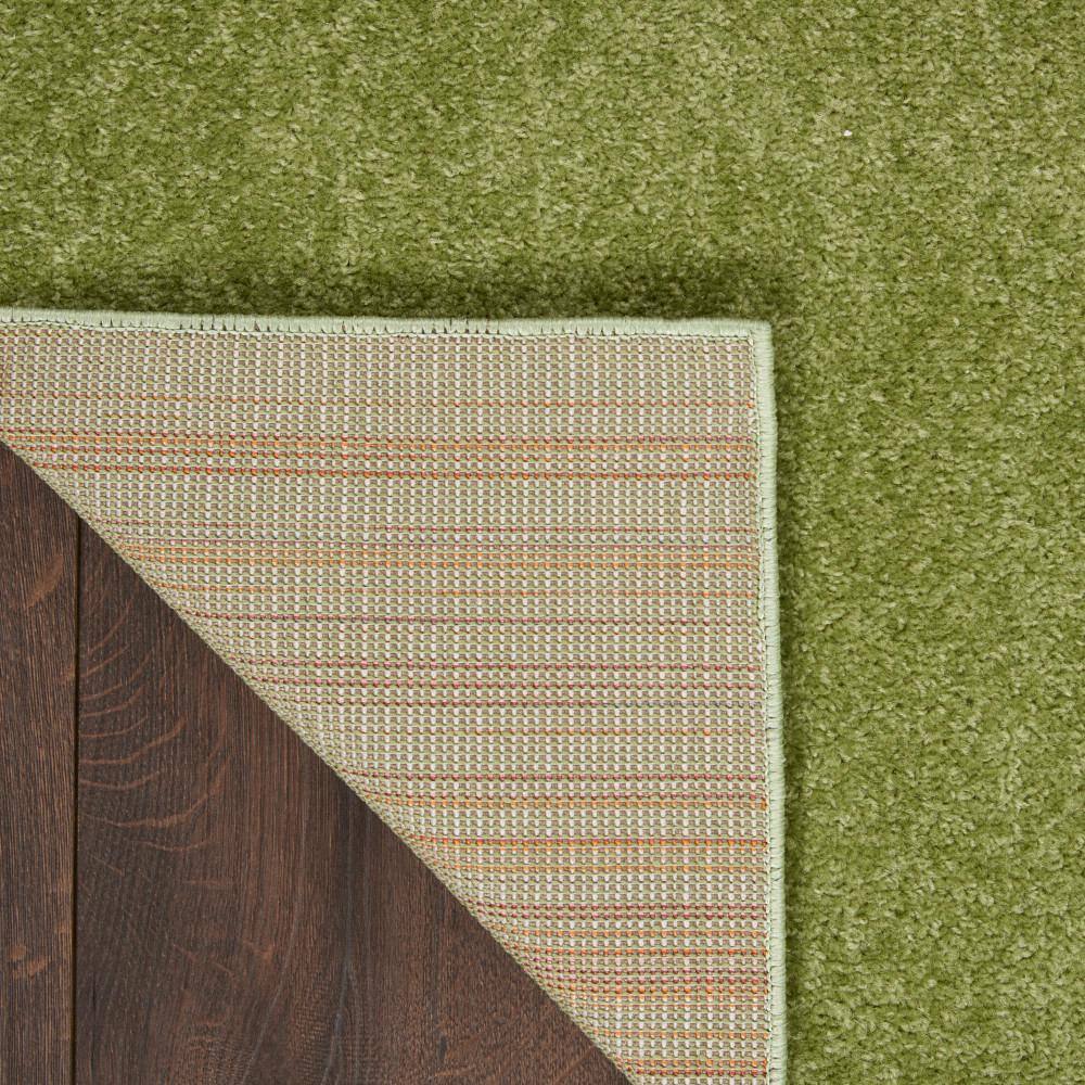 Mossy Green Square 7' Synthetic Flat-Woven Indoor/Outdoor Rug