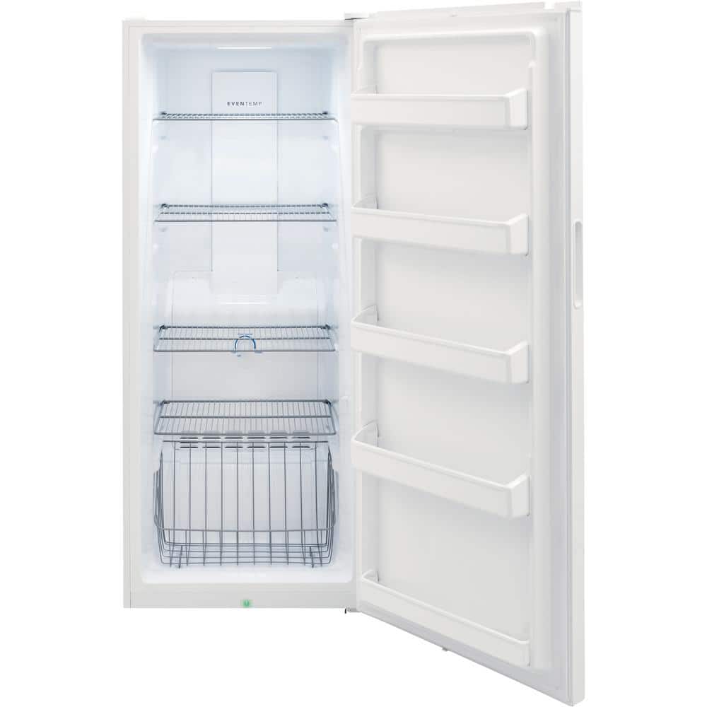 White 13 cu. ft. Frost-Free Upright Freezer with LED Lighting