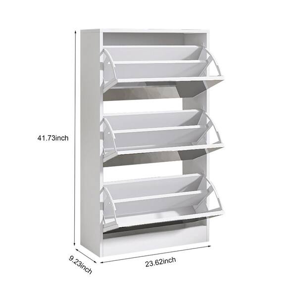 MAGINELS 6-Tier Slim Shoe Rack – Narrow Storage Organizer For Behind Doors & Small Spaces