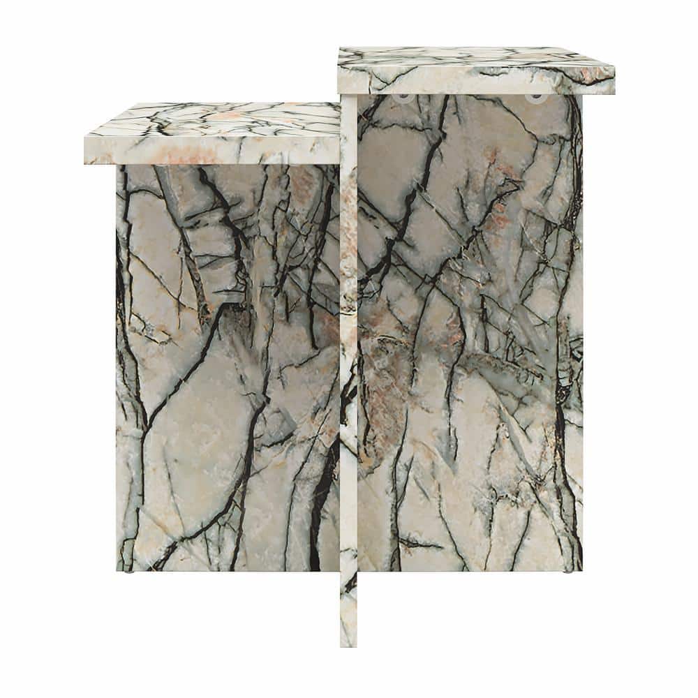 Brielle 27'' Onyx Faux Marble Accent Table