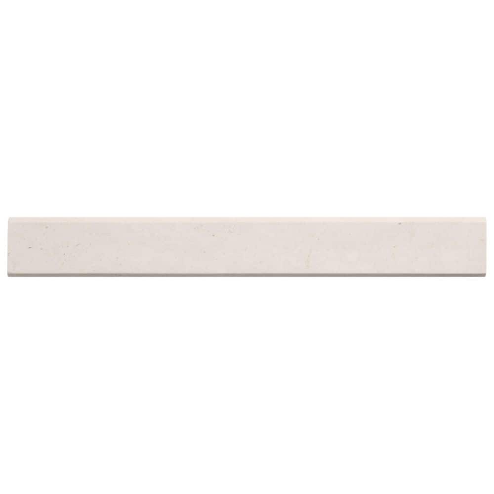 Vanilla Warm White 1.5 in. x 12 in. Polished Marble Pencil Floor and Wall Tile (0.13 Sq. Ft. / Each) price history on PriceWatchPro