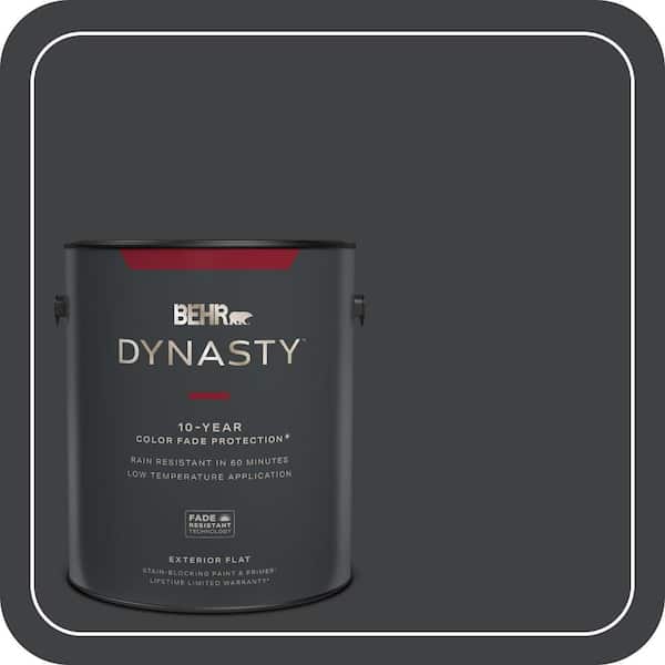 BEHR DYNASTY 1 gal. #750F-7 Deep Space Flat Exterior Stain-Blocking Paint & Primer