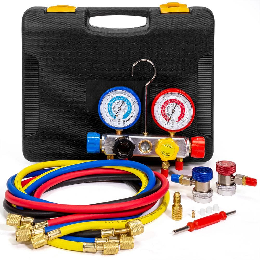  R410a Recharge Kit AC Charging Hose, R134a R22 R404a