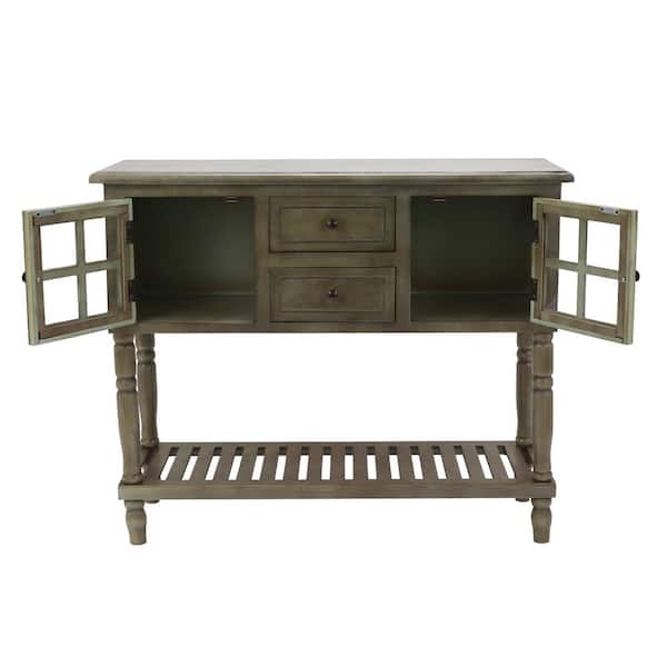 Decor Therapy Morgan 42 In Antique, Decor Therapy Console Table In Vintage Distressed Wood