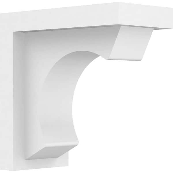 Ekena Millwork 5 in. 10 in. 10 in. Standard Emerson Unfinished Architectural Grade PVC Bracket