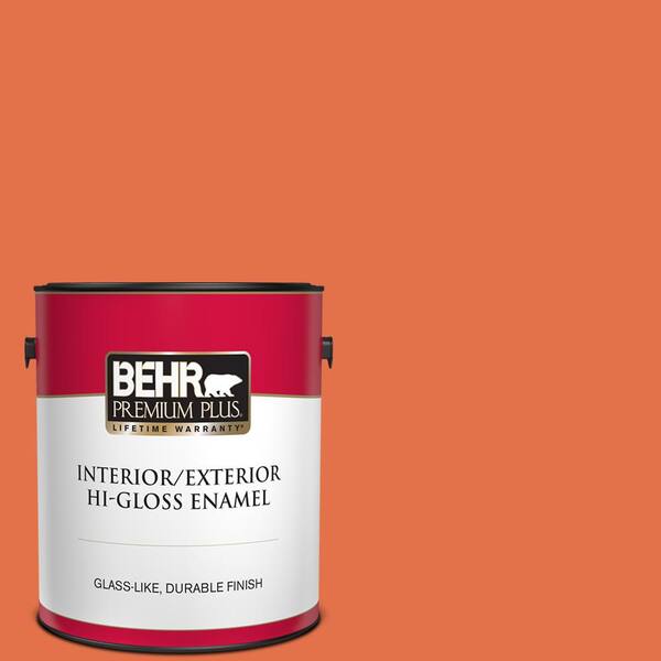 BEHR PREMIUM PLUS 1 gal. Home Decorators Collection #HDC-SM16-03 Mai Tai Hi-Gloss Enamel Interior/Exterior Paint