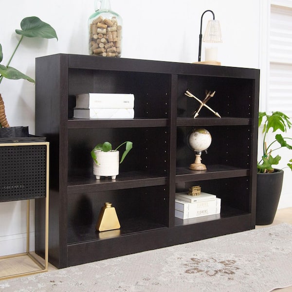 Concepts In Wood 36 in. Espresso Wood 6-shelf Standard Bookcase