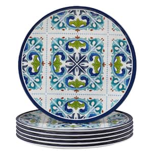 Mosaic Multicolored Melamine Dinner Plate 11 in. (Set of 6)