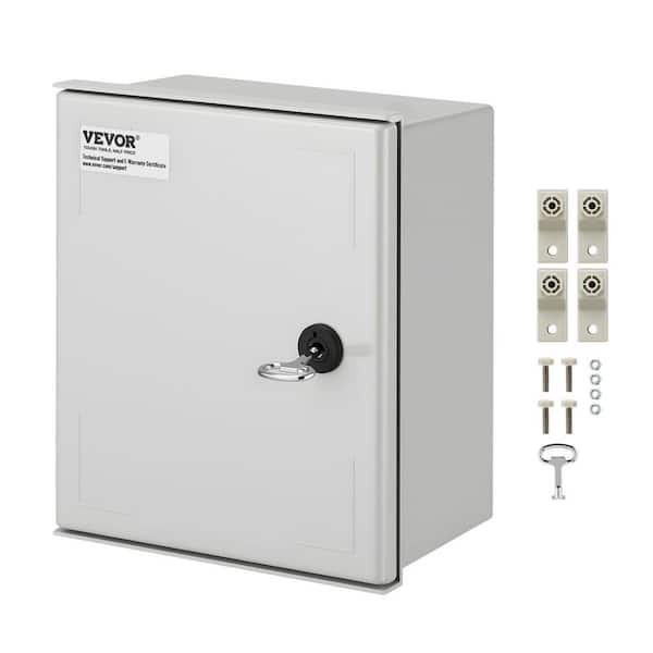 720 cu.in. Electrical Enclosure Box 12 x 10 x 6 in. NENA 4X Wall Mount Junction Box Fiberglass with Mounting Plate