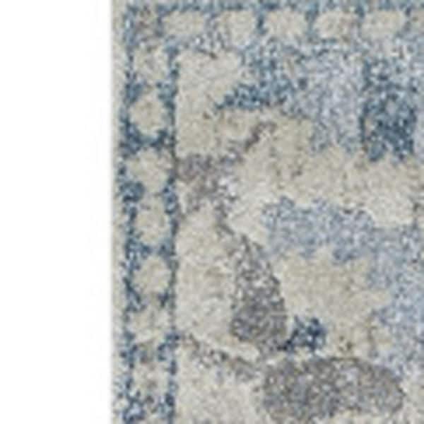 5 X 8 Blue Oriental Runner Rug