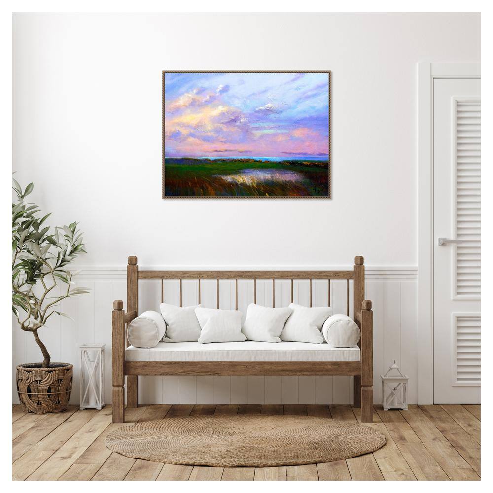 Dorothy Fagan Beaded Framed Nature Vista Canvas Print