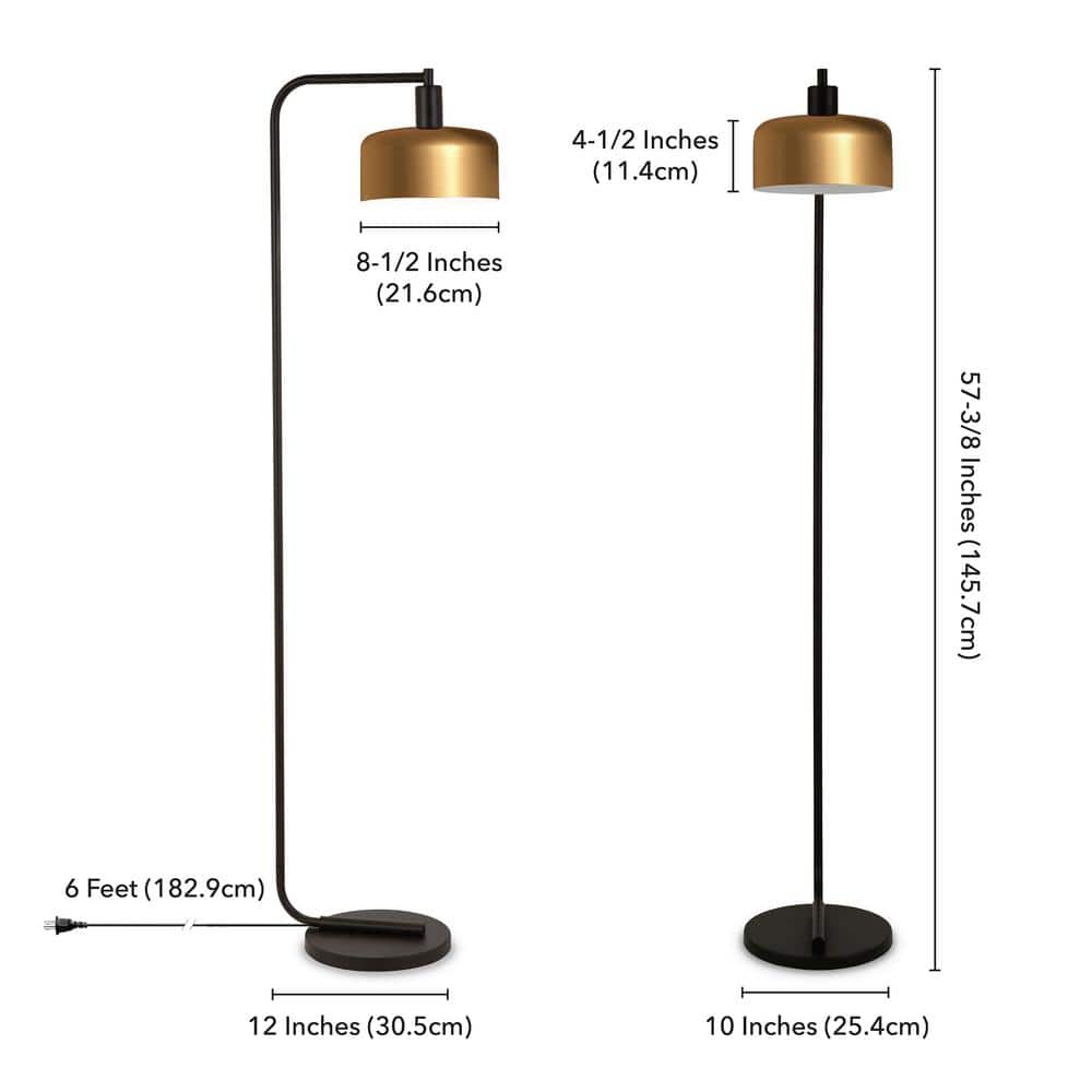 Arc Adjustable Bronze Floor Lamp with Smart Home Integration