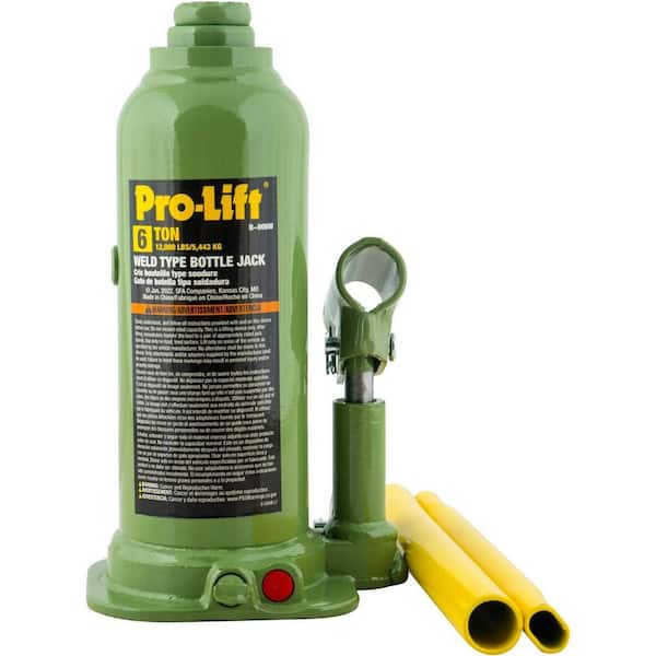 Pro-Lift 6-Ton Welded Bottle Jack with Side Pump