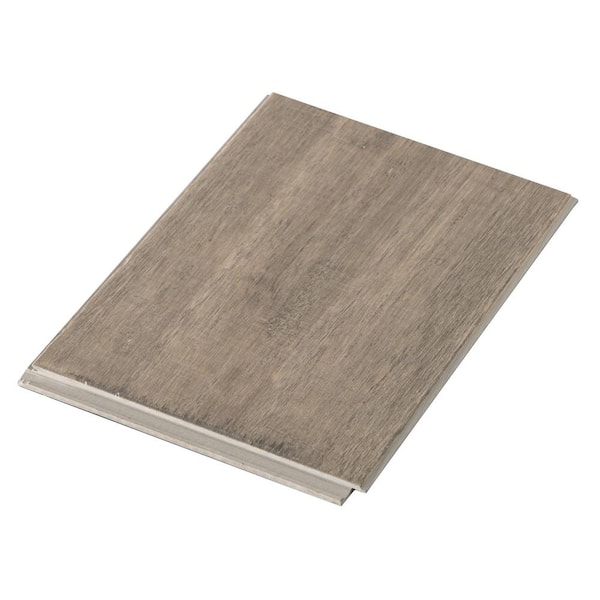 CALI Take Home Sample - Waterproof Core Antique Iron W Click Engineered Bamboo Flooring - 5-9/16 in. x 6 in.
