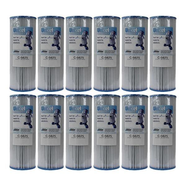 Unicel 5 in. Dia 20 sq. ft. Spa Replacement Pool Filter Cartridge (12-Pack)