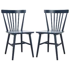 Winona Navy 17.13 in. Wood Dining Chair Set of 2