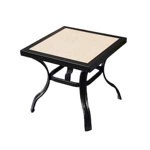 20 in. Square Metal Outdoor Bistro Coffee Table